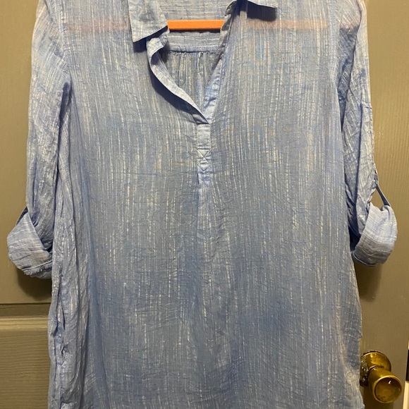 Crown and ivy denim tunic size xs